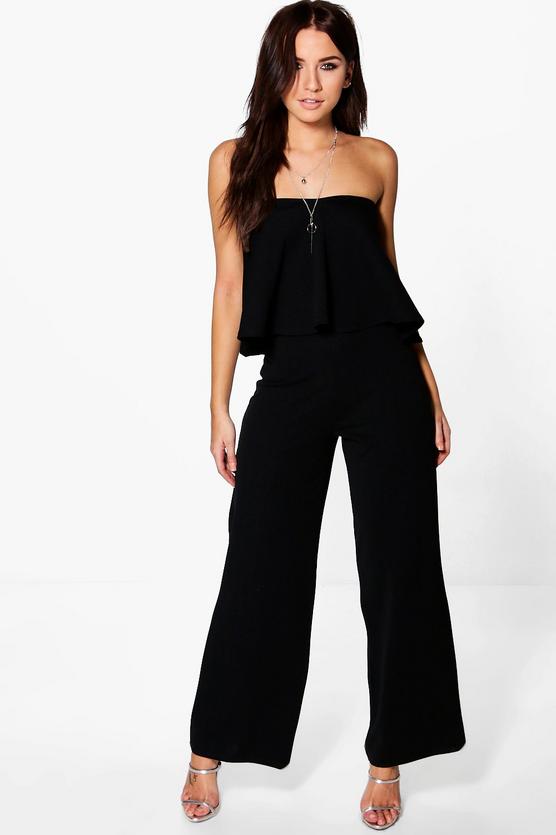 Layla Sweetheart Bandeau & Wide Leg Trouser Co-Ord